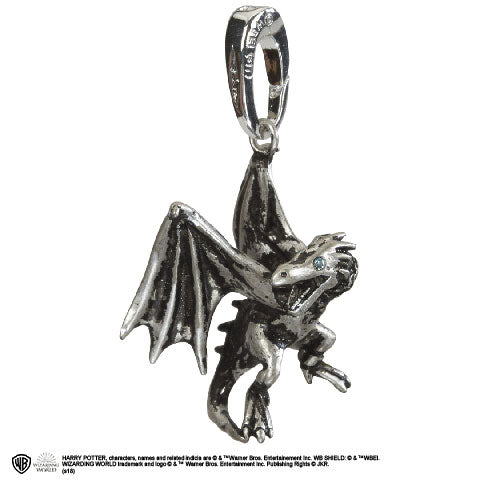 Charm Lumos - Dragon de Gringott, Harry Potter en plaqué argent, symbolisant la magie et la solidarité, parfait pour les fans des aventures de J.K. Rowling.