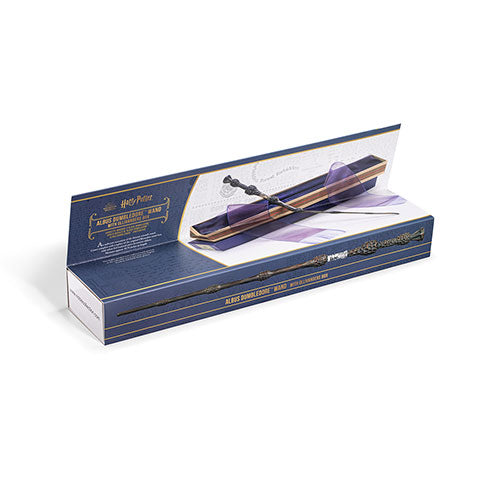 Détails exquis de la baguette magique d'Ollivander, Albus Dumbledore, en résine, capturant la majesté du bois de sureau.