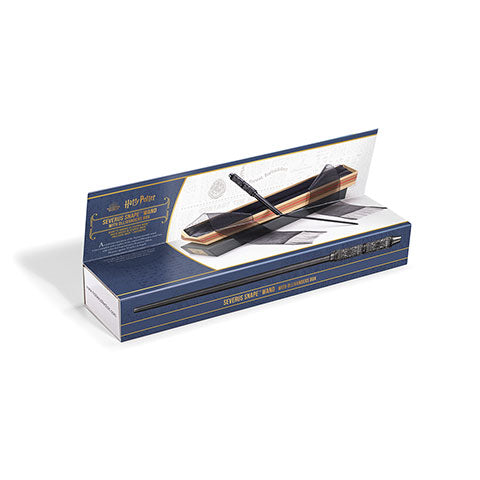 Détail de la baguette magique boîte Ollivander Severus Rogue - Harry Potter, réalisée en résine de haute qualité, mesurant 34 cm, un must pour les fans de la saga.