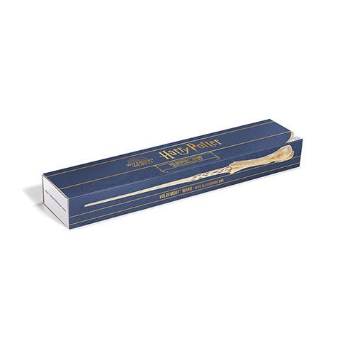 Baguette magique boîte Ollivander Voldemort - Harry Potter, détail de la baguette avec son design unique imitant la forme d'un os, parfaite pour les fans de la saga.