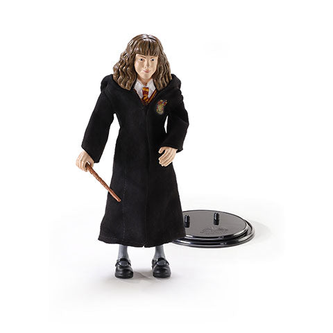 Figurine Hermione Granger - Toyllectible Bendyfigs, représentant la célèbre sorcière de Harry Potter avec sa robe Gryffondor et sa baguette magique.