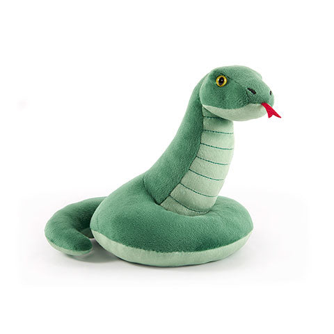 Peluche mascotte Serpentard - Harry Potter, une peluche adorable représentant la maison Serpentard, idéale pour les fans de la saga magique.