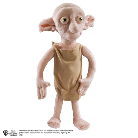 Peluche Dobby d'Harry Potter, l'adorable elfe de maison en version douce et câline, parfaite pour les fans de la saga magique.