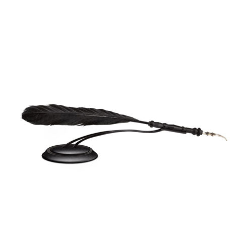 Plume de Dolores Ombrage : Accessoire élégant en porcelaine et bois, évoquant le monde magique de Harry Potter, idéal pour la collecte ou l'écriture.