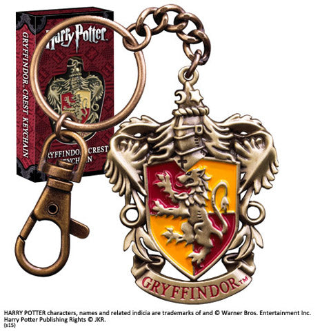 Porte-clés Gryffondor - Harry Potter, un accessoire emblématique en métal et émail, parfait pour afficher votre fierté pour la maison Gryffondor tout en gardant vos clés en sécurité.