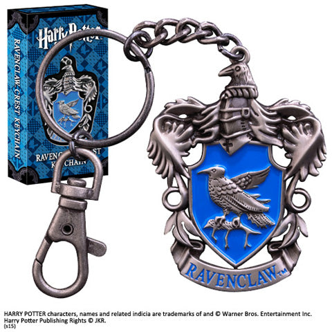 Porte-clés Serdaigle - Harry Potter, élégant accessoire en métal émaillé, symbole de la maison Serdaigle pour les fans de la saga.