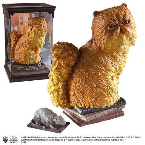 Figurine Pattenrond de Créatures magiques - Harry Potter, une pièce captivante de la collection Noble Collection, représentant le fidèle compagnon aux détails soigneux, idéale pour les fans de la saga.