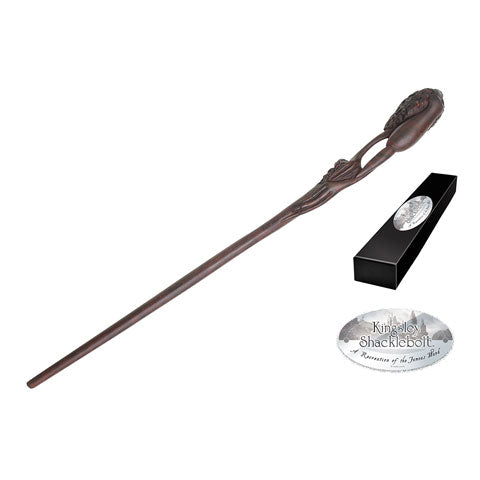 Baguette de Kingsley Shacklebolt – Réplique officielle en résine, mesure 36 cm, parfaite pour les collectionneurs Harry Potter.
