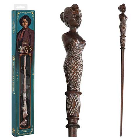 Baguette magique blister Eulalie Hicks - Animaux Fantastiques, une baguette en résine de haute qualité de 35 cm, idéale pour les fans de la magie et des créatures extraordinaires.