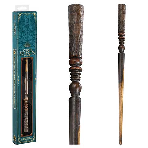 Baguette magique blister Abelforth Dumbledore - Animaux Fantastiques, une œuvre d'art en résine de haute qualité, parfaite pour les passionnés d'Harry Potter et les collectionneurs.