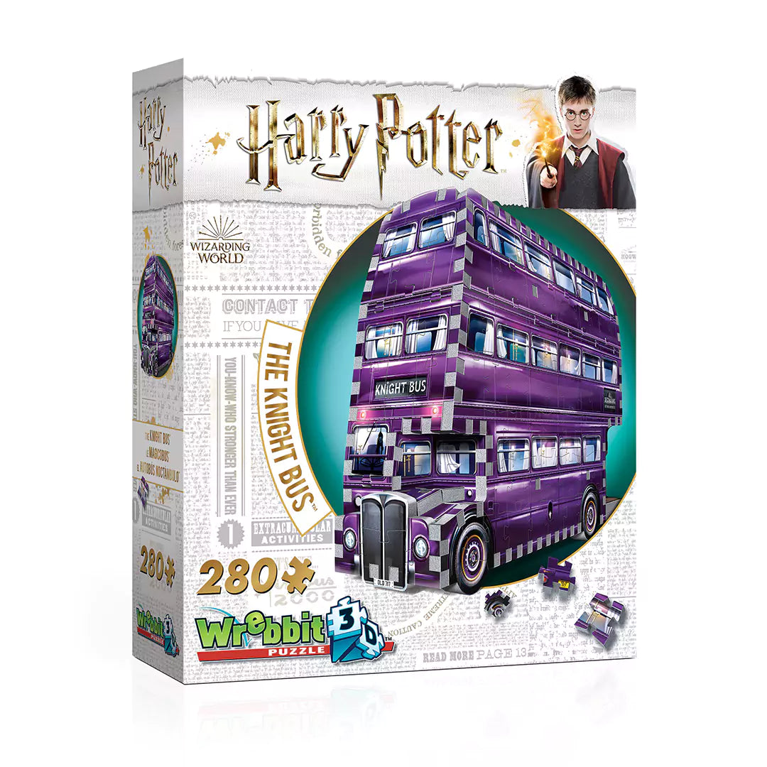 Le Magicobus - puzzle 3D Wrebbit Harry Potter, une expérience captivante et magique, mettant en scène le célèbre moyen de transport des sorciers.