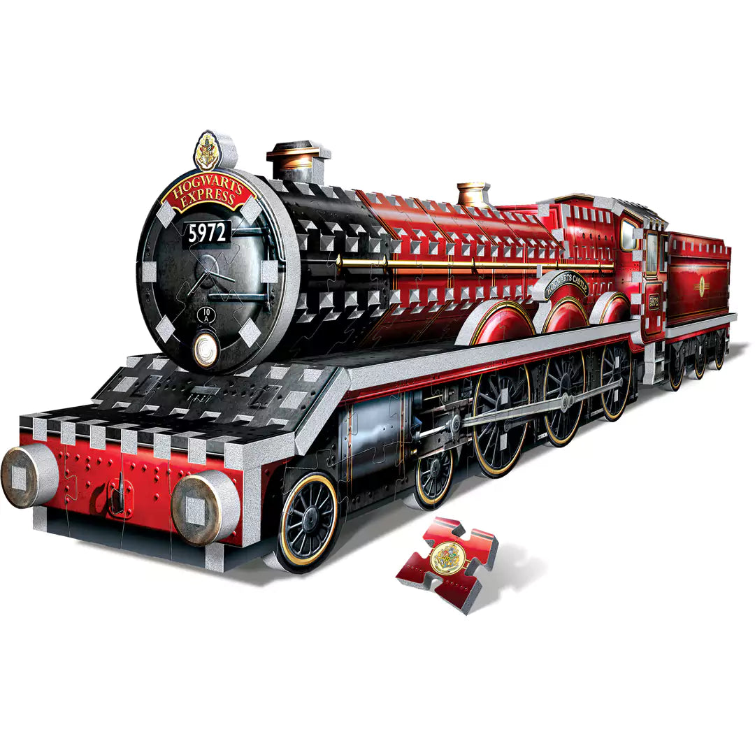 Puzzle 3D Poudlard™ Express de Wrebbit mettant en avant la locomotive magique, un chef-d'œuvre captivant pour les fans de Harry Potter, fabriqué en mousse non toxique, idéal pour les passionnés de puzzles.