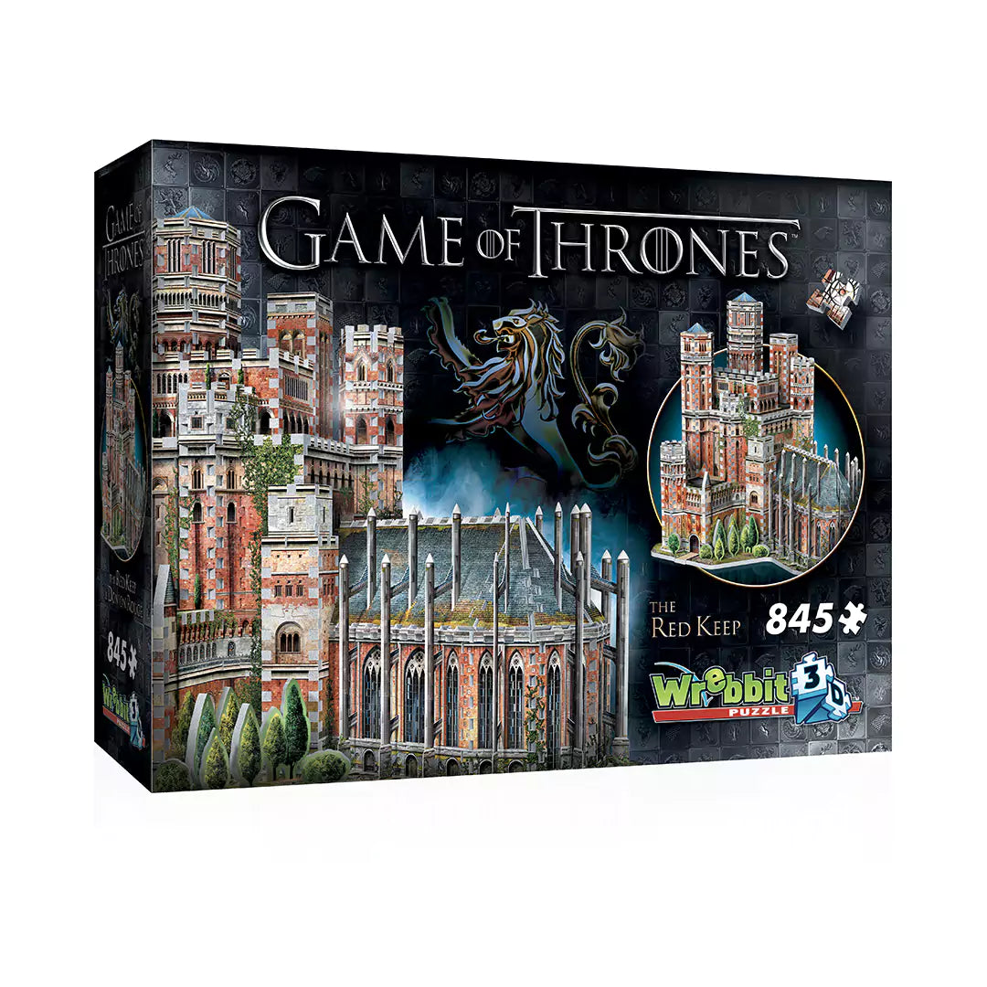 Puzzle 3D Le Donjon Rouge - Game of Thrones, une vue fascinante de la forteresse emblématique de Westeros, conçu par Wrebbit, parfait pour les fans de la série.