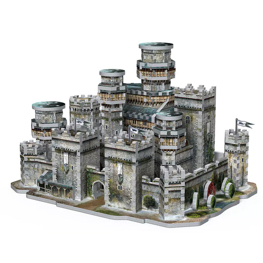 Puzzle 3D Winterfell de Game of Thrones, majestueux château Stark avec 910 pièces en mousse, détails exquis.