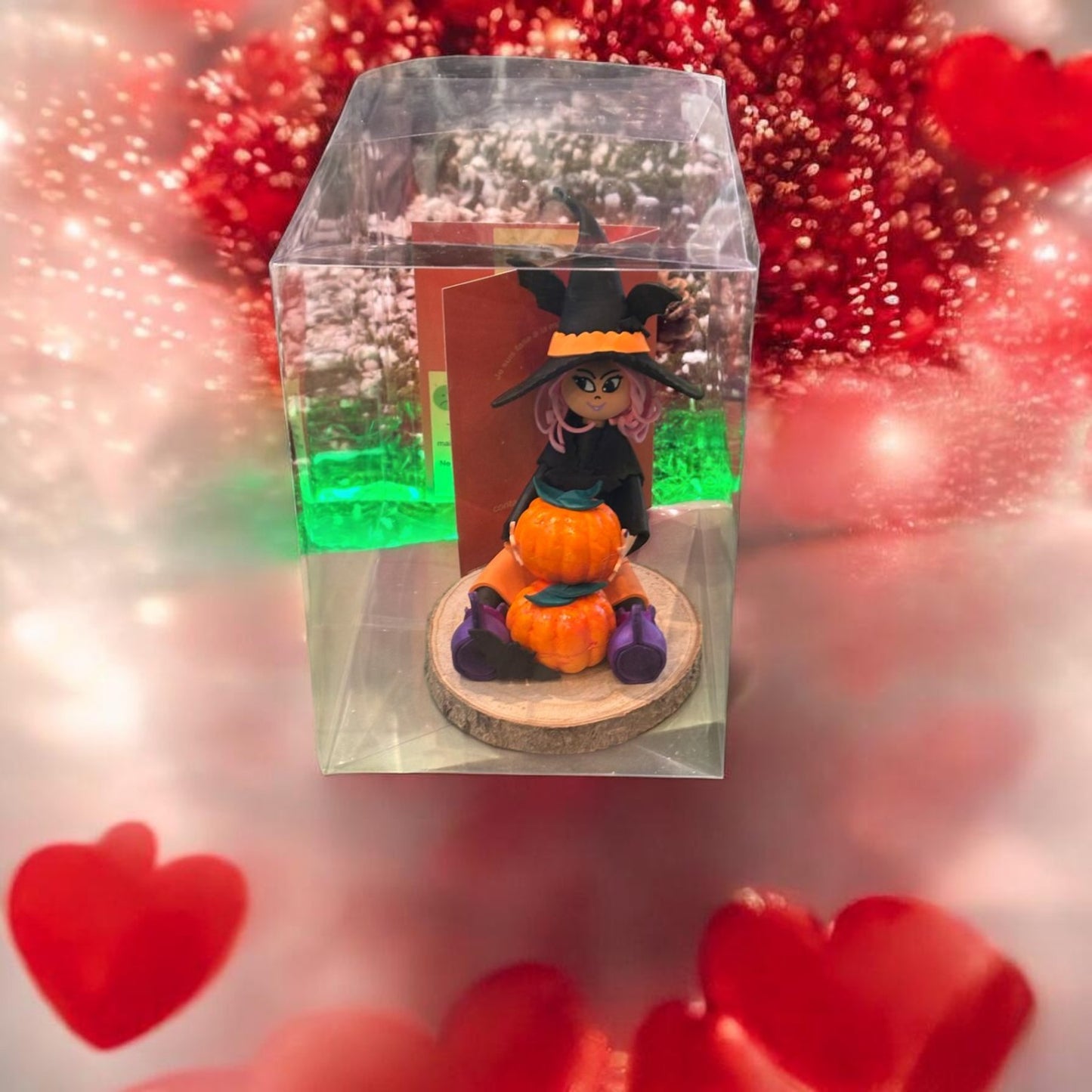 Fofuchas sorcière citrouille assise - MA FABRIQUE BIEN AIMEE