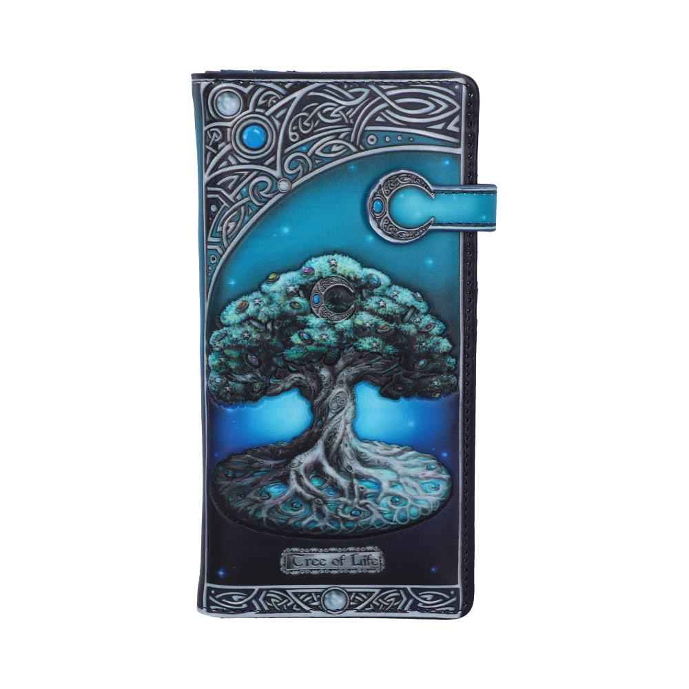 Portefeuille en relief Arbre de Vie Lune de Nemesis Now, un accessoire enchanteur illustrant la magie et le symbolisme de la lune.