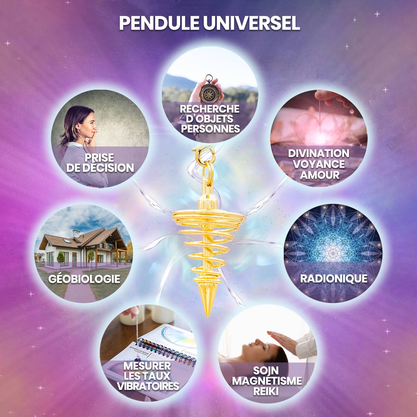 Guide d'initiation à la pratique du pendule + pendule offert