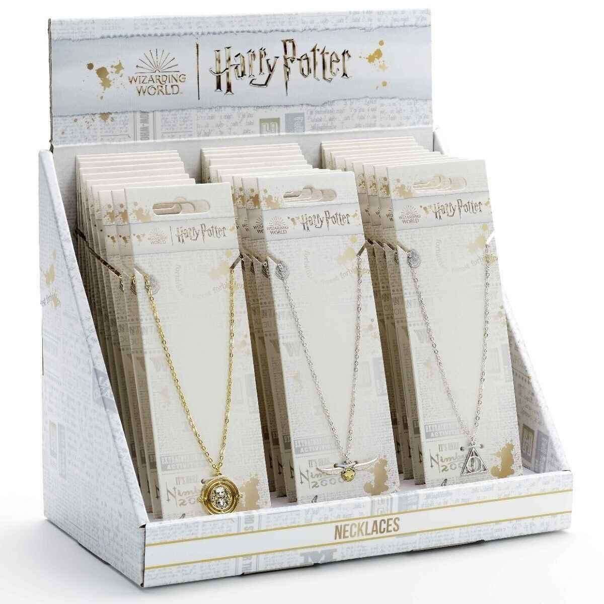 Collier Harry Potter inspiré par les emblèmes de la saga, disponible chez Ankorstore, un accessoire magique qui évoque l'univers fascinant des sorciers.