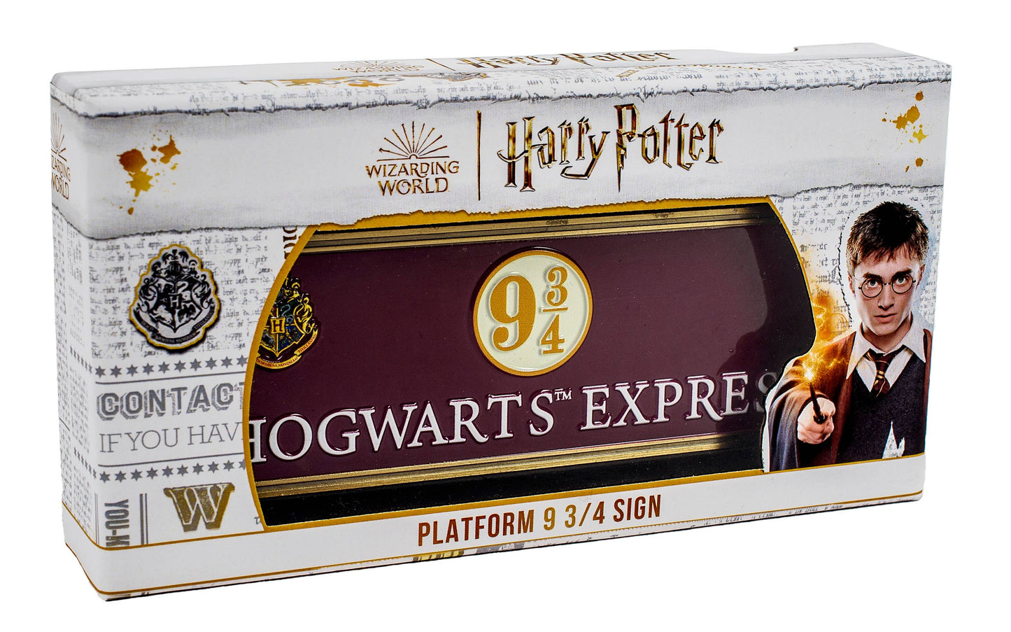 Panneau en métal Harry Potter : Platform 9 ¾