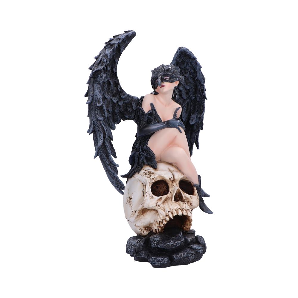 Close-up sur la figurine Fée Riven, un exemple fascinant de figurine dark fantasy avec détails peints à la main.