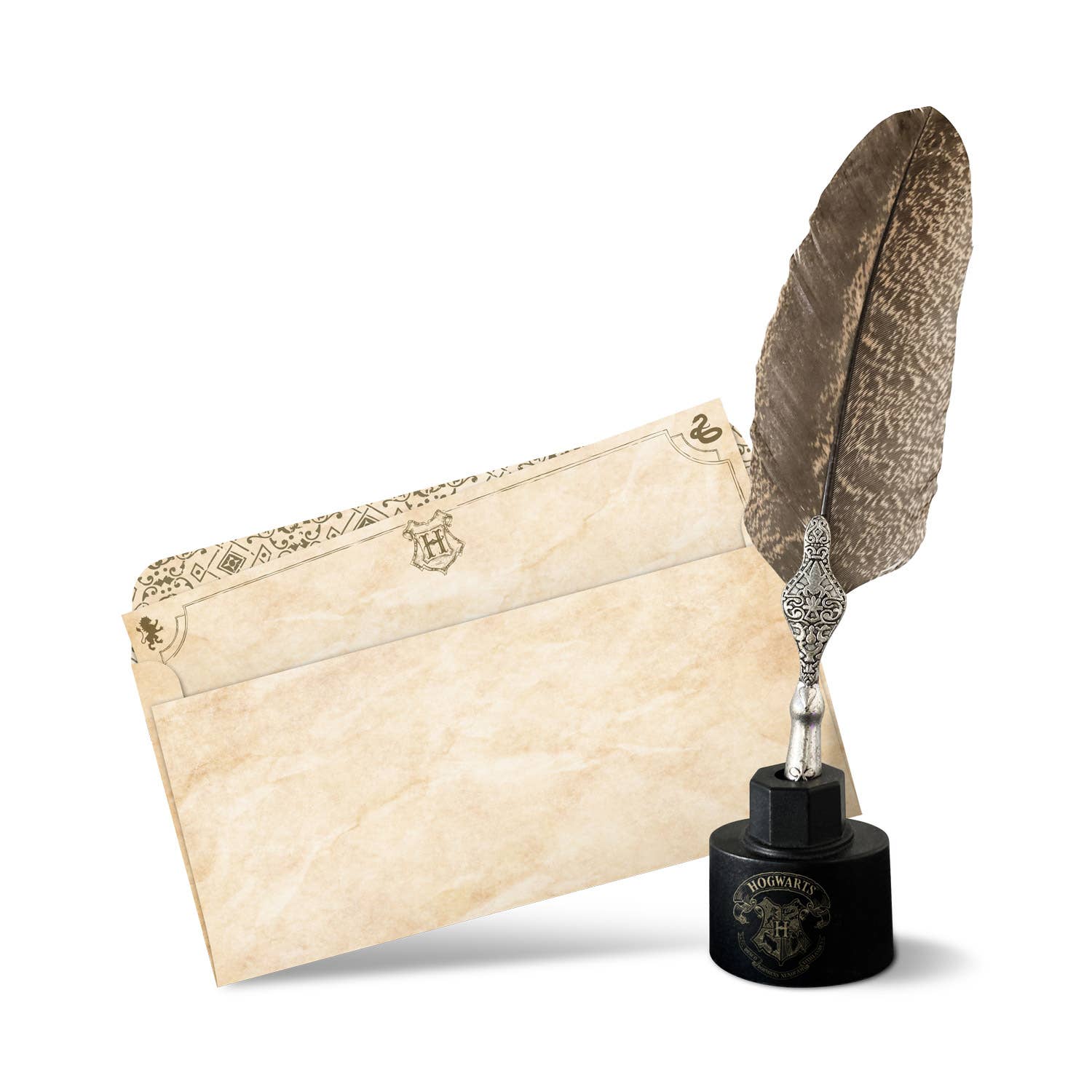 Exploration magique avec l'ensemble de stylos et lettres Harry Potter Hogwarts de Close Up GmbH, parfait pour les jeunes sorciers souhaitant capturer leurs idées enchantées.