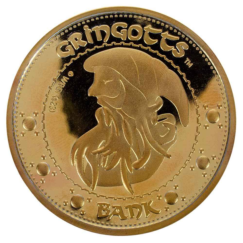 Réplique dorée d'un galion Gringotts de Harry Potter - AAA Merchandise Limited