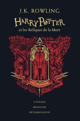 Édition collector Harry Potter Tome 7: Harry Potter et les Reliques de la mort, couverture rouge Gryffondor par SFL, un objet de collection captivant pour les fans de la saga.