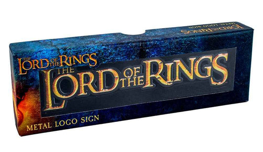 Plaque à logo en métal du Seigneur des Anneaux par AAA Merchandise Limited, ajoutant une touche épique à votre décoration.