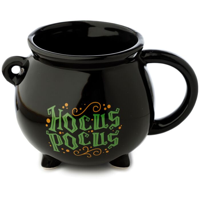 Mug en Céramique Hocus Pocus de Puckator, inspiré d'un chaudron de sorcière noir, idéal pour ajouter une touche magique à votre quotidien.