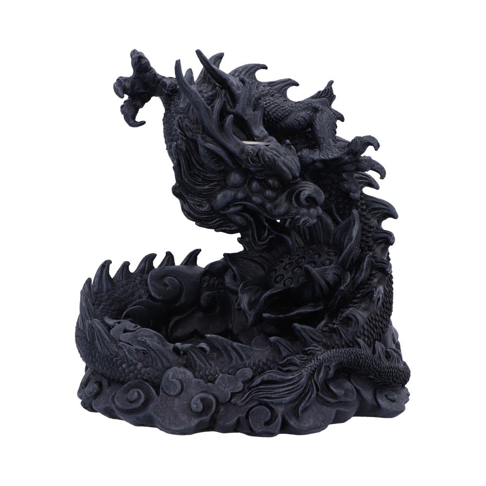 Heilong Asiatique Dragon Backflow Brûleur d’Encens 17.5cm