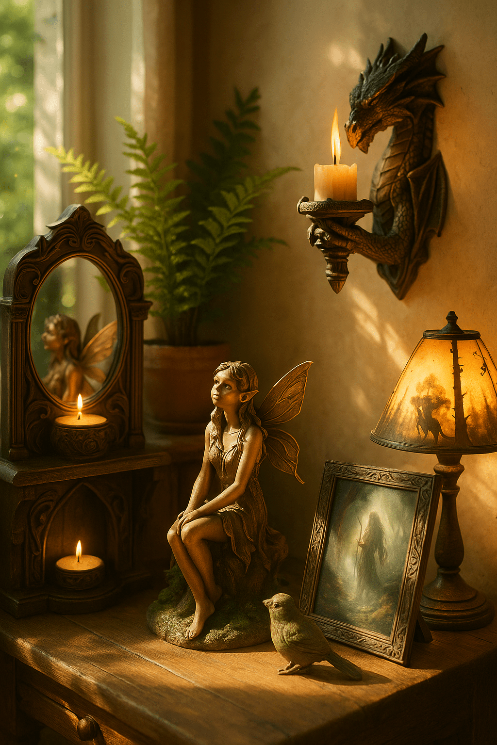 Figurines de Fées et Dragons : Décoration Magique pour Votre Intérieur - LA FORET ENCHANTEE CONCEPT STORE
