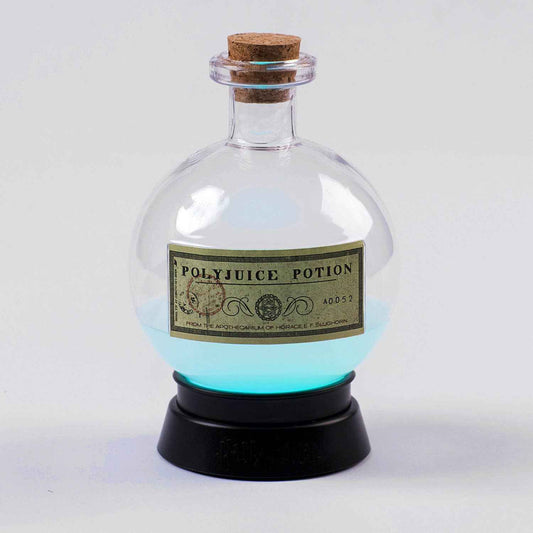 Lampe à potion magique Harry Potter « POLYJUICE POTION » de Close Up GmbH, illuminant l'espace avec ses 7 couleurs fascinantes.