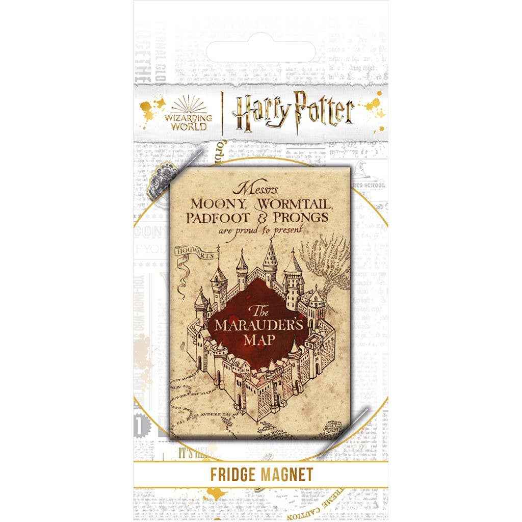 Aimant Harry Potter La carte des Maraudeurs par Pyramid International - un accessoire envoûtant pour les fans de la saga, représentant la carte qui suit les mouvements des personnages emblématiques.