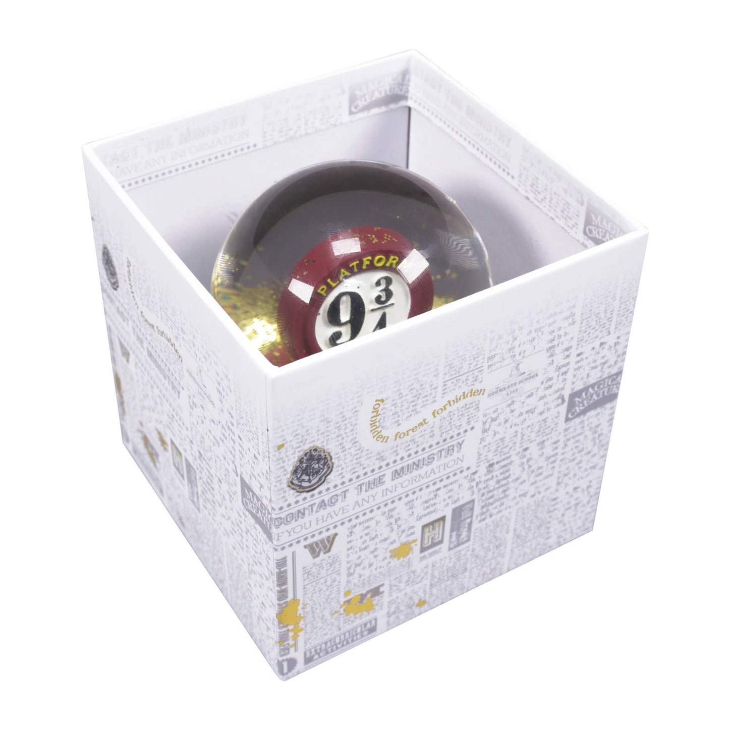 Boule à neige en boîte (65 mm) - Harry Potter (Plateforme 9 3/4)