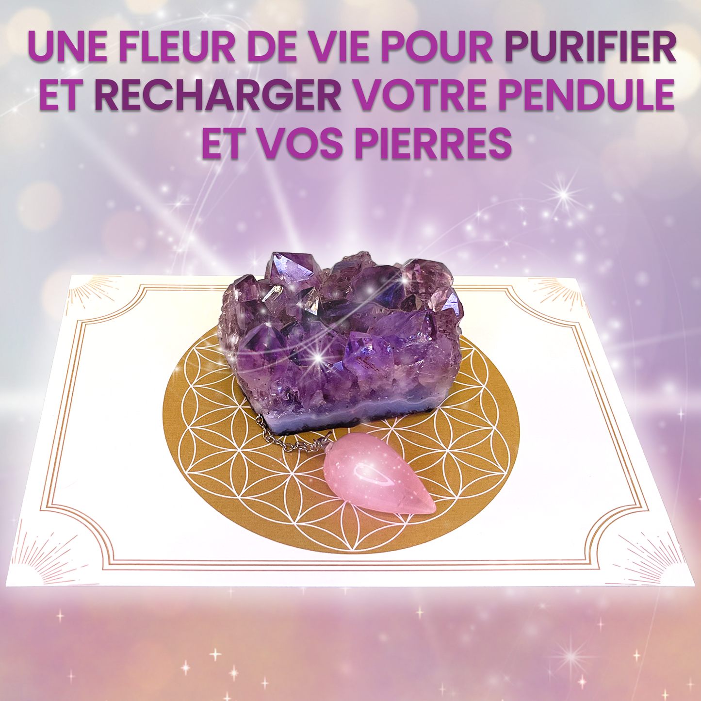 Manuel d'initiation au pendule divinatoire de Vibratis accompagné de 19 planches de radiesthésie.