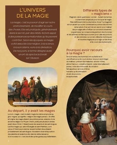 Couverture artistique du film 'Magie, sorcellerie et dons surnaturels', réalisé par LA FORET ENCHANTEE CONCEPT STORE, mêlant histoire et magie.