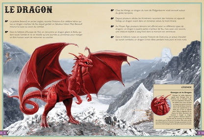 Représentation artistique d'une licorne légendaire présente dans le livre extraordinaire des créatures fantastiques, publié par AU BORD DES CONTINENTS.