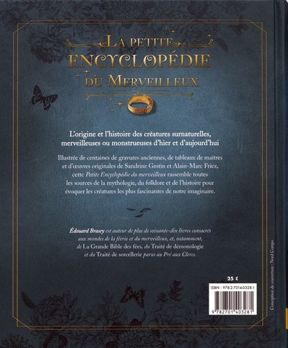 Couverture de la Petite encyclopédie du Merveilleux d'AU BORD DES CONTINENTS, un voyage fascinant à travers le folklore et la mythologie.