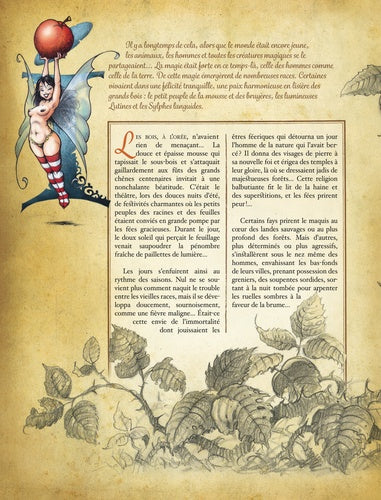 Couverture du livre Sombres féeries par AU BORD DES CONTINENTS, illustrée en noir, évoquant une atmosphère mystérieuse et envoûtante.