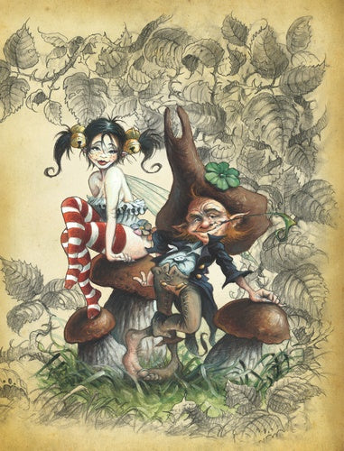 Page intérieure du livre Sombres féeries par AU BORD DES CONTINENTS, révélant des illustrations captivantes qui plongent le lecteur dans un univers fantastique.