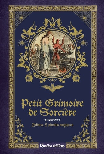 Couverture du Petit grimoire de sorcière. Potions et plantes magiques de AU BORD DES CONTINENTS, dévoilant une illustration envoûtante inspirée des mystères de la magie et des plantes.