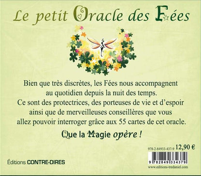 Cartes du Le Petit Oracle des Fées disposées, révélant des messages inspirants et connectés à l'univers féerique.