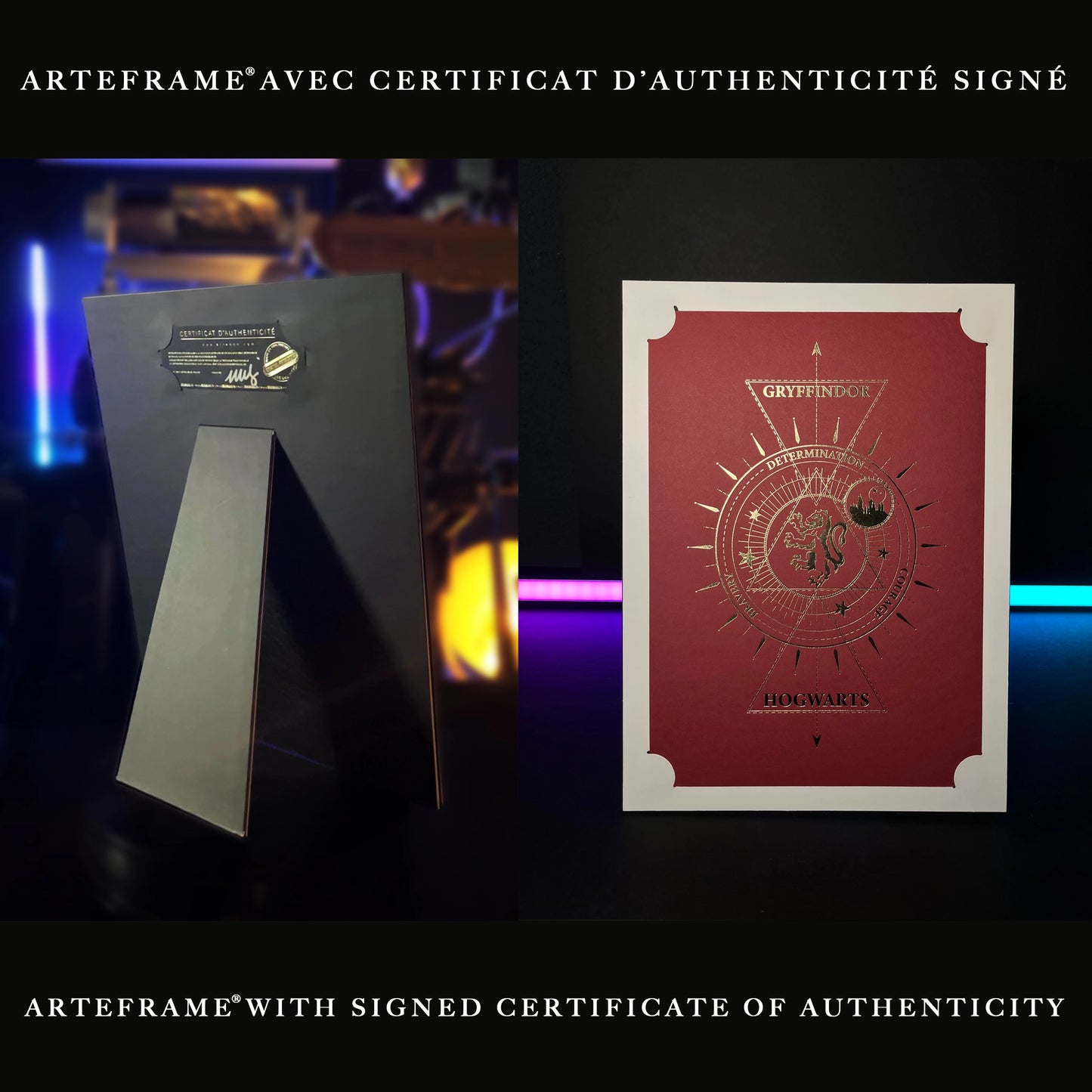 Affiche de collection Gryffondor - Harry Potter, design soigné de Distrineo, parfaitement adaptée pour les fans de la saga.