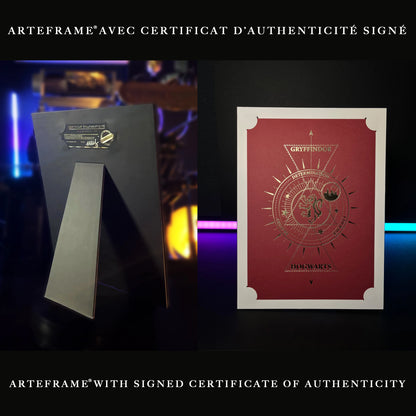 Affiche de collection Gryffondor - Harry Potter, design soigné de Distrineo, parfaitement adaptée pour les fans de la saga.