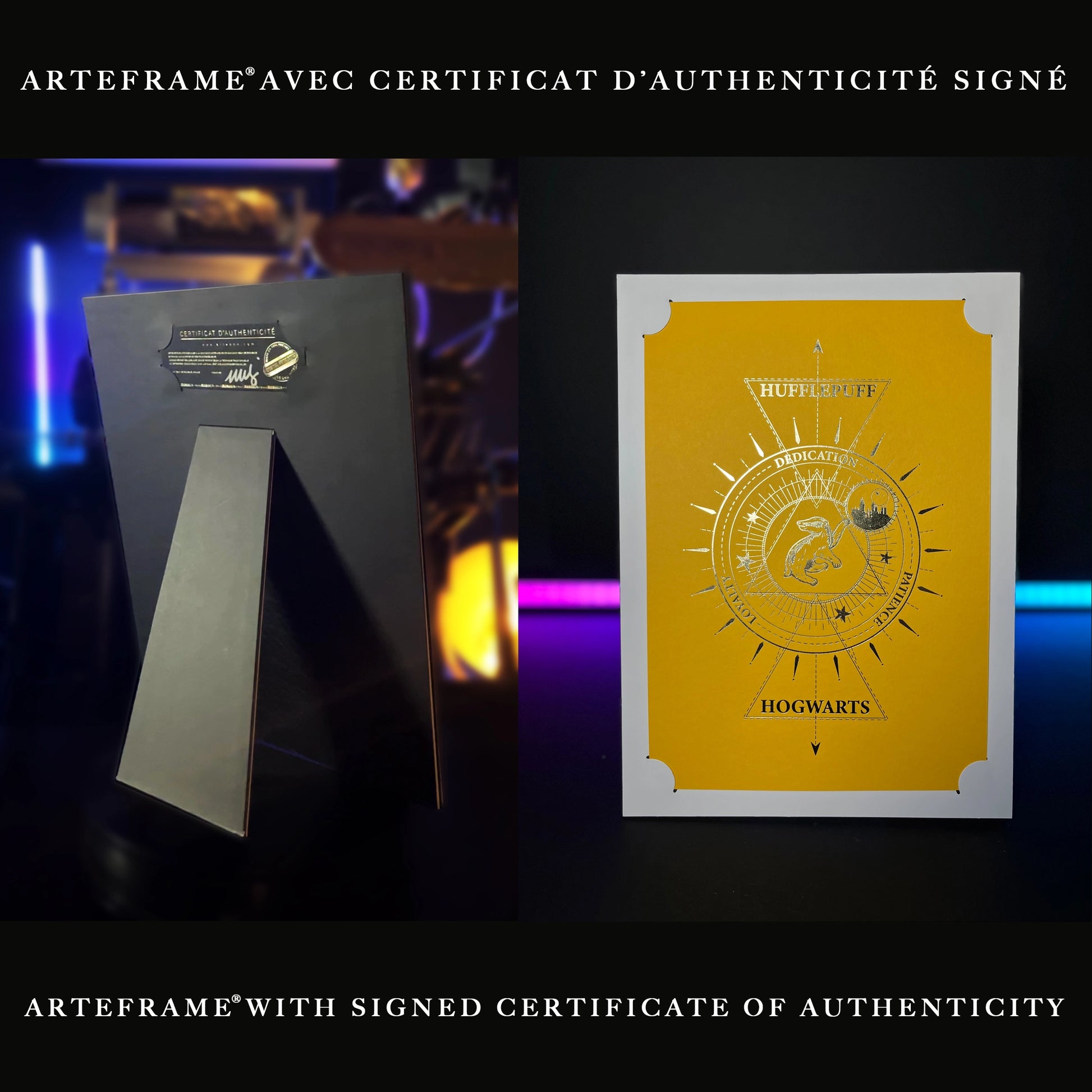 Affiche de collection Poufsouffle - Harry Potter, une décoration incontournable pour les fans de la saga, mettant en avant le blason de Poufsouffle.