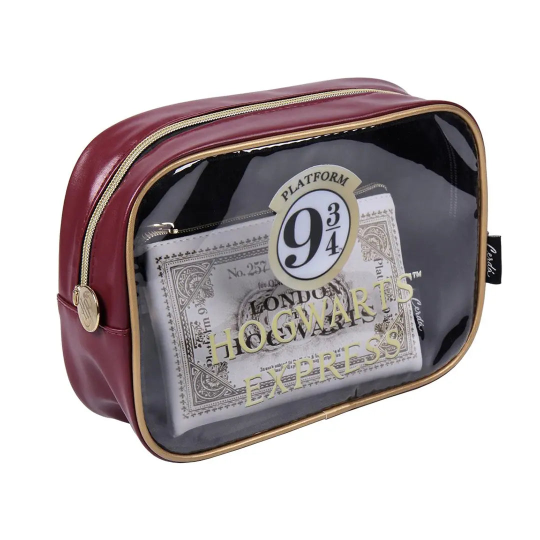 Set de 2 pochettes de voyage Poudlard Express - Harry Potter, élégantes et pratiques pour tous vos besoins de voyage.