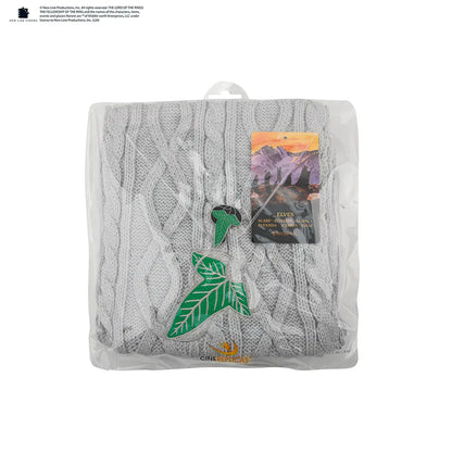 Mode stylée avec l'Écharpe Feuille de la Lorien - Le Seigneur des Anneaux, parfaite pour plonger dans l'atmosphère de la Terre du Milieu.