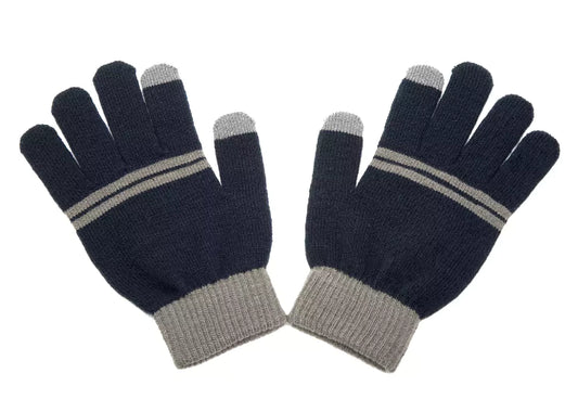 Gants tactiles Serdaigle inspirés par Harry Potter, parfaits pour allier style et fonctionnalités modernes, conçus pour les fans de l'univers magique.