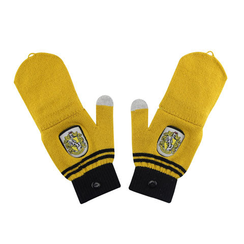Moufles - Mitaines Poufsouffle - Harry Potter, un accessoire chic et pratique alliant chaleur et modernité, parfait pour les fans de la magie et des journées d'hiver.