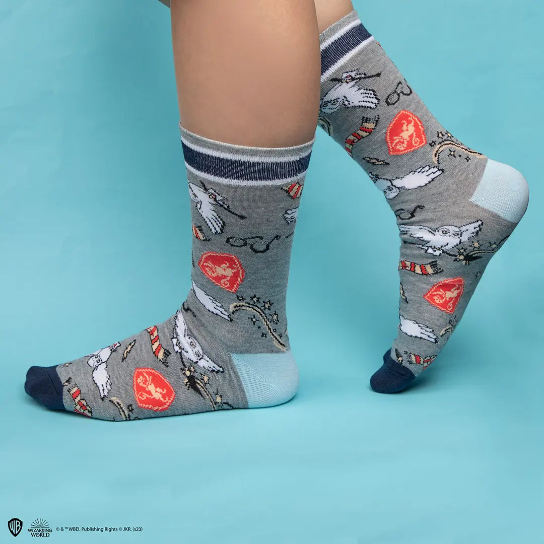 Ensemble de chaussettes Hedwige - Harry Potter, le cadeau parfait pour les passionnés de l'univers fantastique.